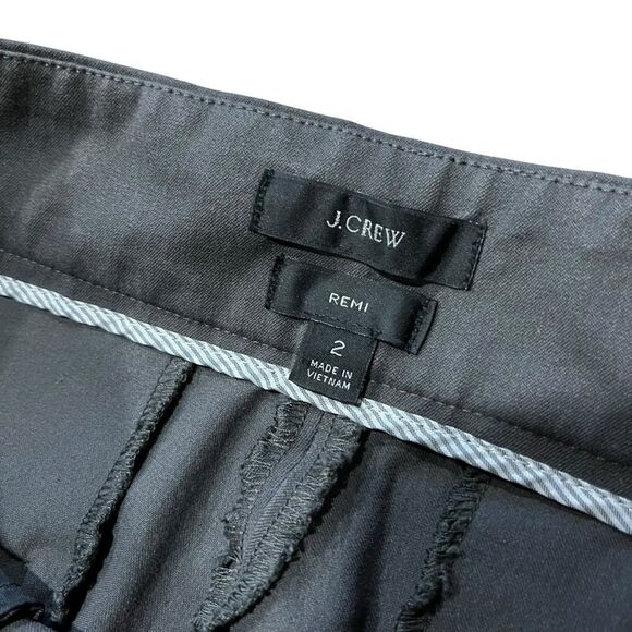 J. Crew Dark Gray Remi dress pant in bi-stretch cotton Ankle Length High Rise - Picture 6 of 10